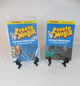 lot 41 image: 2 VINTAGE Presto Magix Spiderman Transfers