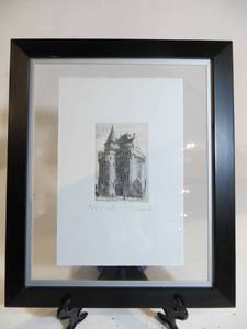 lot 65 image: Framed Etching of Brussels