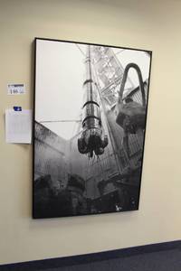 lot 146 image: Oil Rig Black&White Wall Art