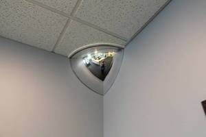 lot 149 image: See All Industries, Inc. Quarter Round 90-Degree Corner Ceiling Mirror