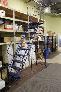 lot 166 image: Rolling Warehouse Staircase 10-Step