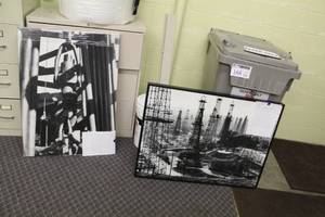 lot 168 image: Lot of (2) Oil Rig Black&White Wall Art