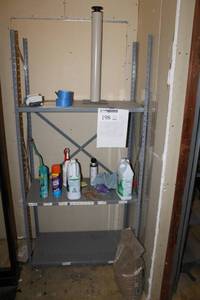 lot 198 image: Metal Shelving Rack 3-Adjustable Shelf