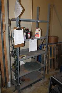lot 197 image: Metal Shelving Rack 5-Adjustable Shelf