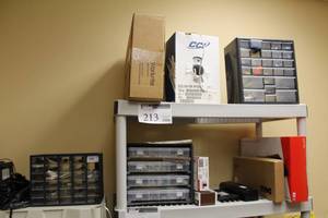 lot 213 image: Lot of (3) Parts Organizer Cabinets