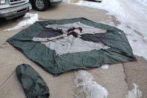 lot 255 image: Ten Peaks Ultralite Gear 6-Sided Camping Tent 12x12ft. With Poles, Carry Bag