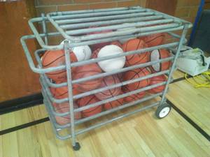 lot 14 image: Rolling Ball Storage with contents.