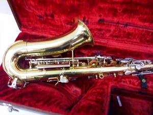 lot 240 image: Sax Saxophone hard case.