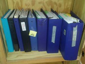 lot 98 image: 3 Ring Binders (8)