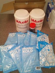 lot 471 image: Mueller Lubricant Ointment, cold packs and more