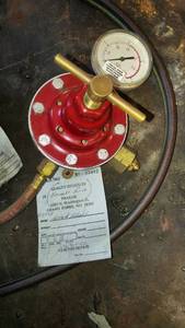 lot 146 image: Brazing Torch - w metal rolling cart