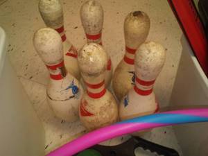 lot 746 image: Bowling Pins, Traction Mat and much more. Loc class rm 101