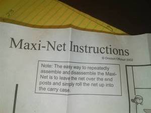 lot 496 image: NEW On Court Maxi Net and frame. New in shipping box Loc class rm 101