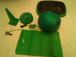 lot 770 image: Exerfit System by Gopher Rainbow Complete. Loc class rm 101