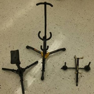 lot 373 image: Stands - 3 various musical stands