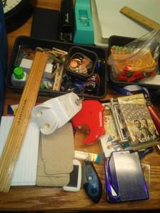 lot 578 image: Misc. office supplies  HON File Cabinet. 4 Drawer Loc Lbry