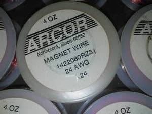 lot 548 image: New Arcor Magnet Wire, 24 AWG (8) 4 oz. Sci Rm 99