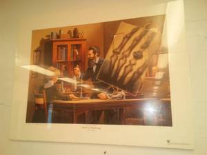 lot 677 image: Birth of Radiology, JS Wilson, Artist Proof 37 of 500. Loc Sci Rm 99