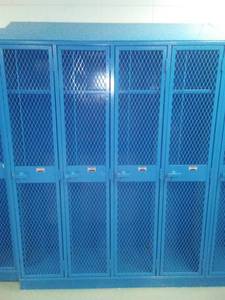 lot 556 image: Gym Lockers 94  97, 83 x 60 x 17. Loc Boys Locker Rm 116