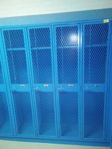 lot 560 image: Gym Lockers 110  113, 83 x 60 x 17. Loc Boys Locker Rm 116