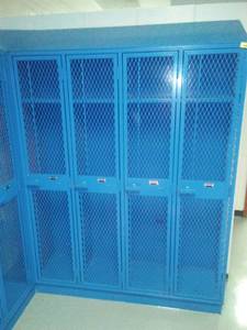 lot 561 image: Gym Lockers 114  117, 83 x 60 x 17. Loc Boys Locker Rm 116