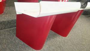 lot 386 image: 5 Vintage metal stage band music stands with case - excellent and more