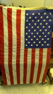 lot 387 image: American Flag, 36 x 60 in. embroidered stars Dura-Lite