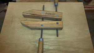 lot 163 image: 4 Jorgensen Wood Clamps #1