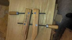 lot 164 image: 4 Jorgensen Wood Clamps #1