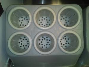 lot 291 image: Silverware Caddies (2), Vollrath, complete with baskets (6)