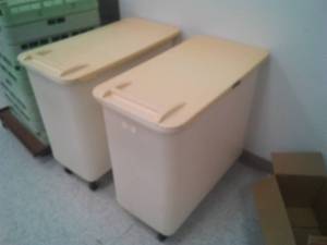 lot 311 image: 2 Kitchen Dry Storage on Wheels