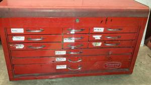 lot 329 image: 12 Drawer Proto Tool Chest with contents
