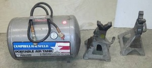 lot 339 image: Campbell Hausfeld 7 gal. Air Tank and more