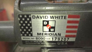 lot 250 image: David and White Meridian Sight Level, Model 8090