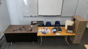 lot 569 image: Table,desk, chairs and more