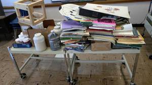 lot 423 image: 2 Media Carts with power and contents