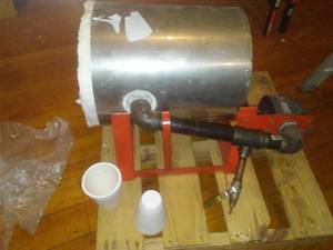 lot 709 image: Dayton Blower  Model 1TDP5, on pallet looks virtually unused. Loc 3-Prop Rm