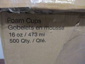 lot 72 image: Foam Cups