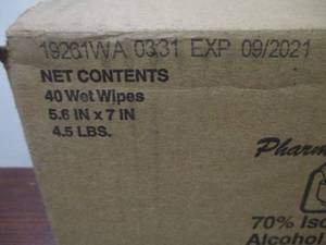 lot 81 image: Alcohol Wipes