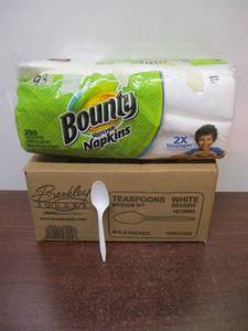 lot 96 image: Spoons and Napkins