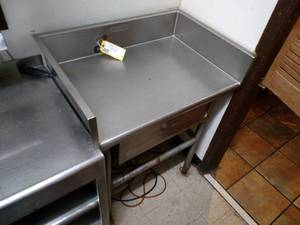 lot 8 image: Stainless Steel Table, Approx. 32 ...