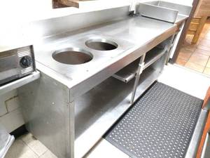 lot 7 image: Stainless Steel Shelf  Table, Appr...