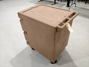 lot 15 image: Cambro Food Transporter Cart, Locat...