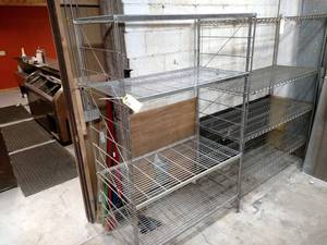 lot 60 image: Wire Shelf Unit, 48x24x75...