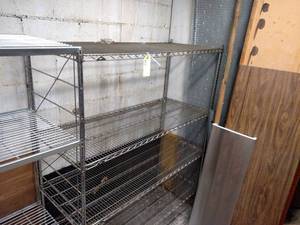 lot 61 image: Wire Shelf Unit, 60x24x75...