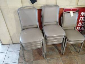 lot 63 image: (10) Stack Chairs...