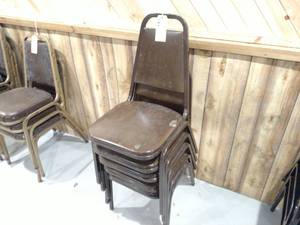 lot 73 image: (5) Stack Chairs...