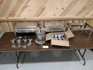 lot 77 image: Asstd Chafing Dishes & (16) Fuel...