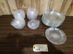 lot 86 image: Glass Plates & Poly Bowls...