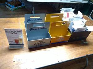 lot 163 image: Asstd Table Signs & Condiment Hold...